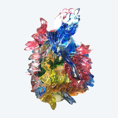 Sculpture en verre de Murano, 20ème