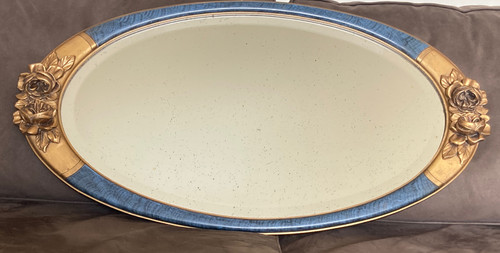 Miroir en bois et stuc, Période Art Déco