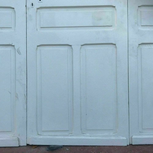 Séparation De Trois Portes En Vitraux Art Déco Epoque 1900