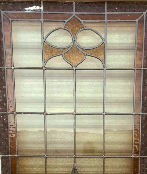 Séparation De Trois Portes En Vitraux Art Déco Epoque 1900