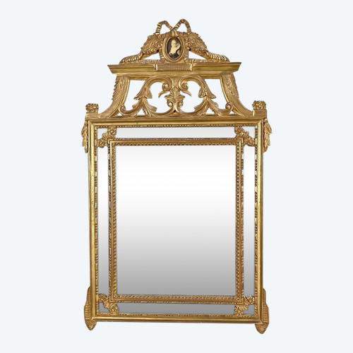 Miroir à Parcloses, Style Louis XVI – Fin XIXe