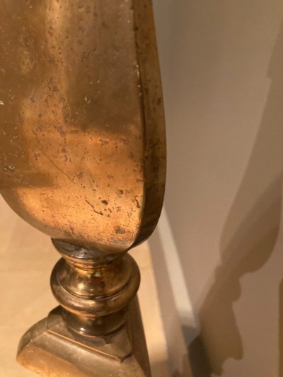 Pair of very large candlesticks - 17th century