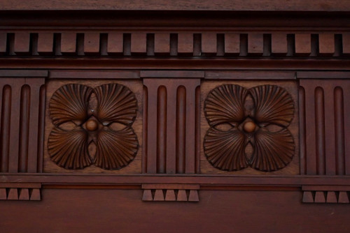 Important Mahogany Castle Fireplace - 2nd part of the 19th century