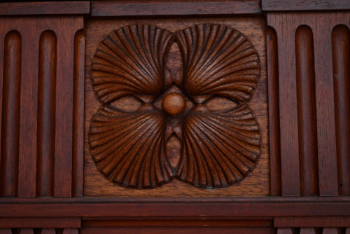 Important Mahogany Castle Fireplace - 2nd part of the 19th century