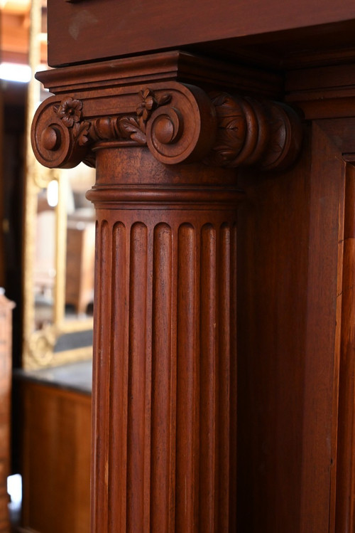 Important Mahogany Castle Fireplace - 2nd part of the 19th century