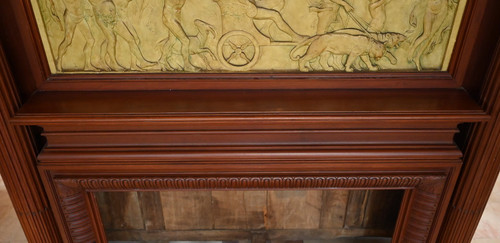 Important Mahogany Castle Fireplace - 2nd part of the 19th century