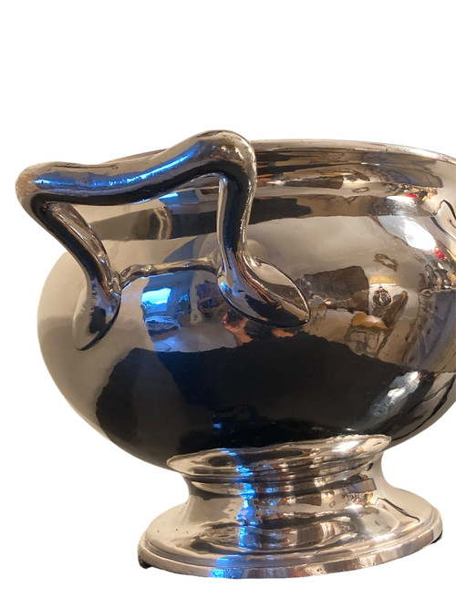 Large Soup Tureen In Silver-Plated Metal - Paquebot Transatlantique Le Brèmes