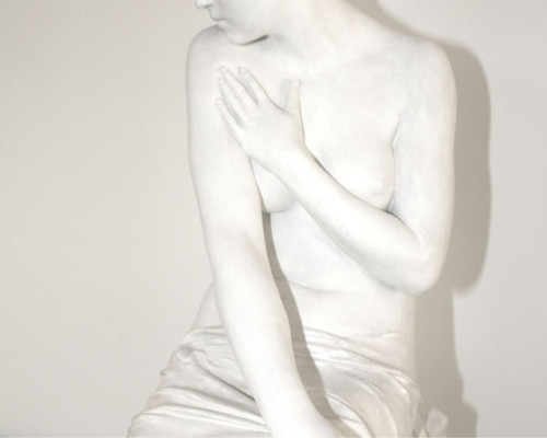 Terrakotta-Skulptur, Nackte Frau, von Paul Hippolyte Delaroche