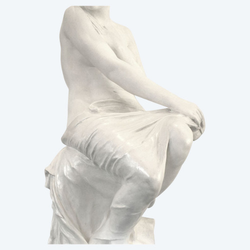 Terrakotta-Skulptur, Nackte Frau, von Paul Hippolyte Delaroche