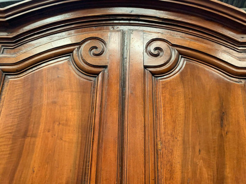 Buffet 2 Corpo Luigi XV In Noce / Mobili Del XVIII Secolo / Mobili Antichi XVIII