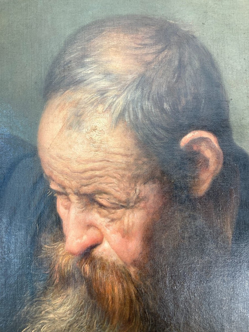 Öl auf Leinwand, L'Artisan signiert von Frans Dauge, 19.