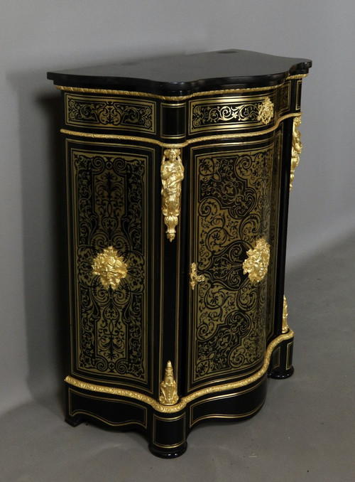Buffet En Marqueterie Boulle époque Napoléon III XIXe siècle