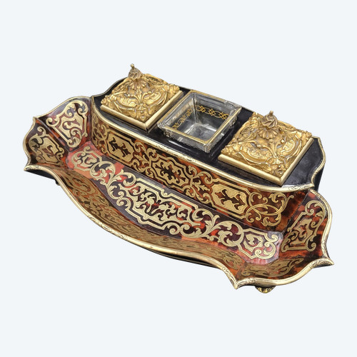 Office kit, pencil box in Boulle Marquetry