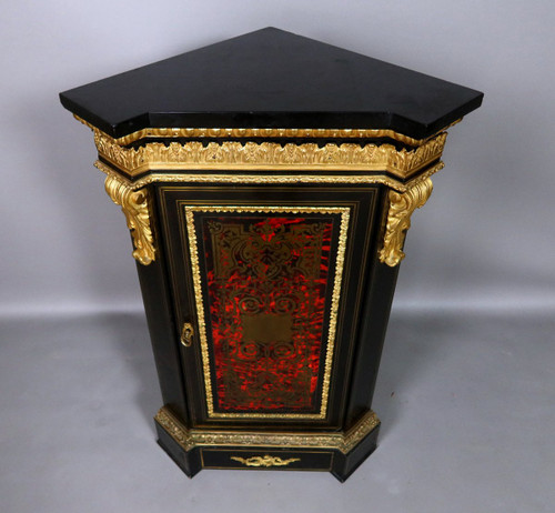 Encoignure d'époque Napoléon III En Marqueterie du XIX ème siècle