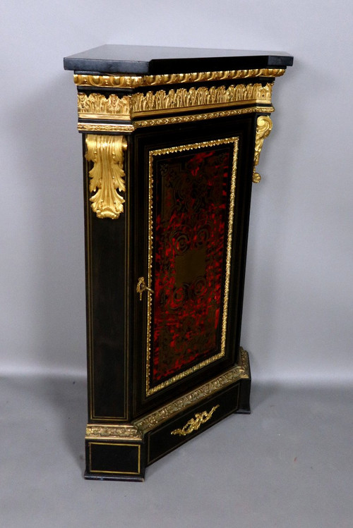Encoignure d'époque Napoléon III En Marqueterie du XIX ème siècle