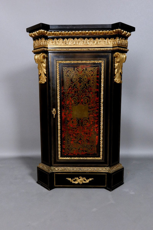 Encoignure d'époque Napoléon III En Marqueterie du XIX ème siècle