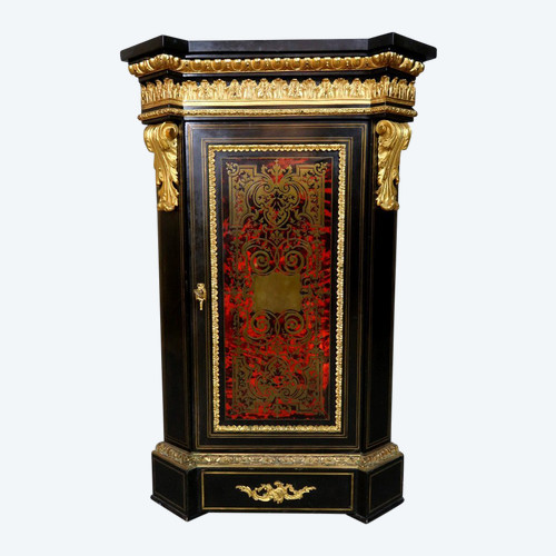 Encoignure d'époque Napoléon III En Marqueterie du XIX ème siècle