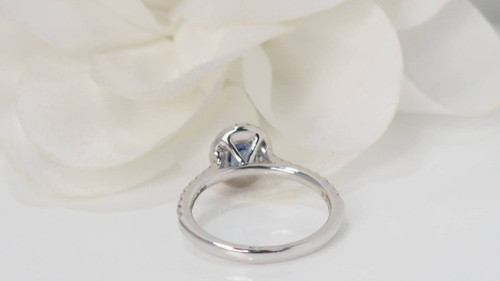 Anello Entourage In Platino, Zaffiro Di Ceylon E Diamanti