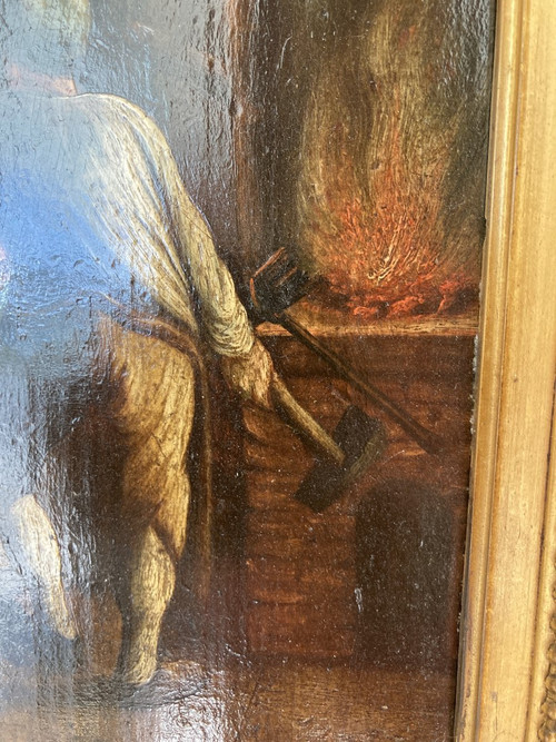 Öl auf Leinwand, L'Atelier Du Forgeron - Flämische Schule 17.