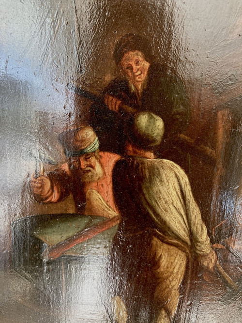 Öl auf Leinwand, L'Atelier Du Forgeron - Flämische Schule 17.