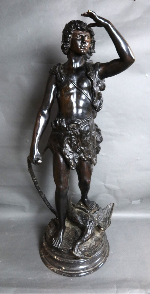 Grande bronzo dopo Moreau il cacciatore 20°