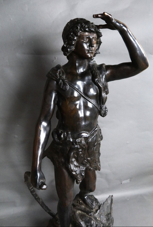 Grande bronzo dopo Moreau il cacciatore 20°