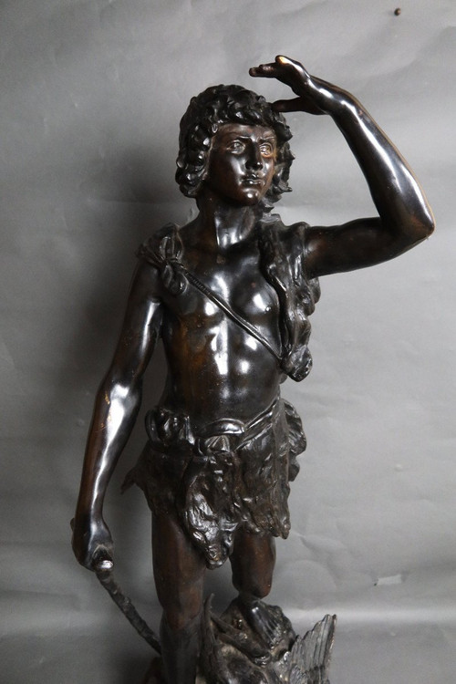 Grande bronzo dopo Moreau il cacciatore 20°