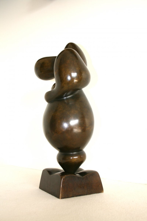 Scultura in bronzo, La Maternité, firmata Igor Balarin, XX secolo