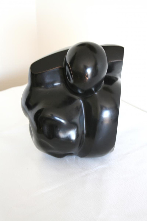 Bronze Moderniste, Daté 1999, Signé Jt Jackie Tengizman