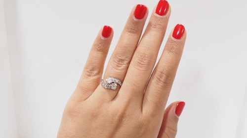 Bague Toi Et Moi En Or Blanc Et Diamants