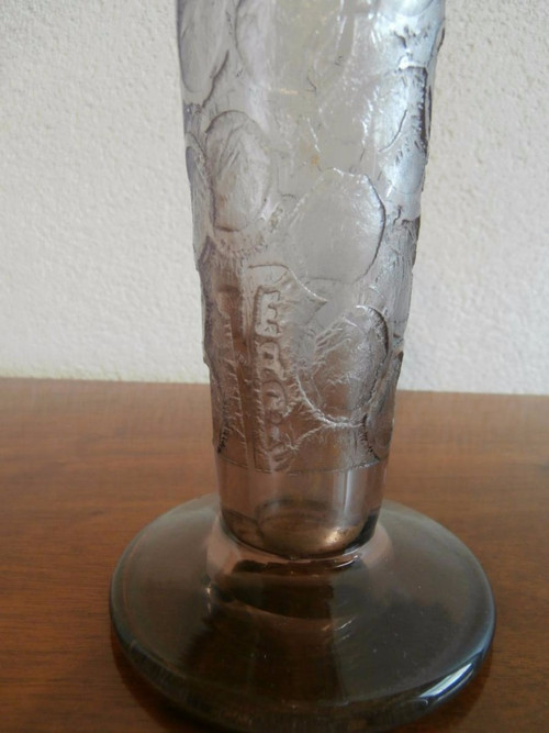 Vaso in vetro acidato