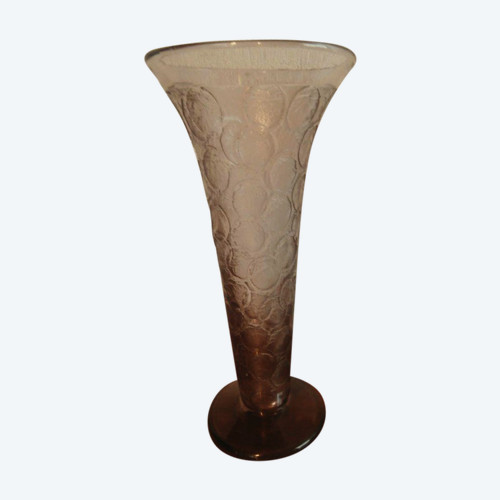 Vaso in vetro acidato