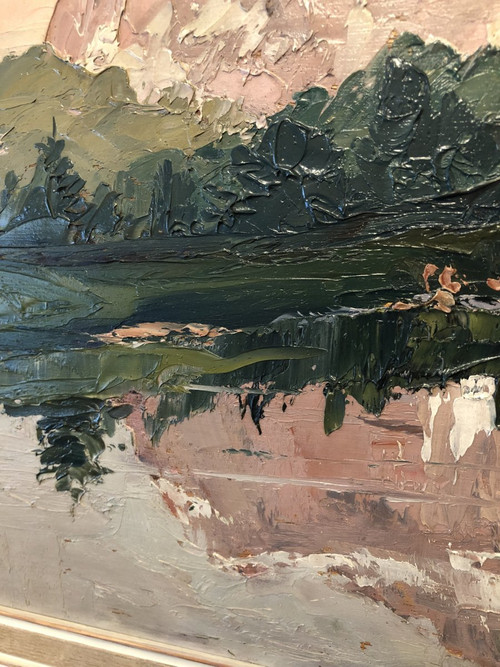 Olio su tavola firmato
