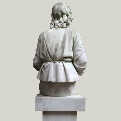 Grande Scultura in Marmo Firmata E.Mannini 1887