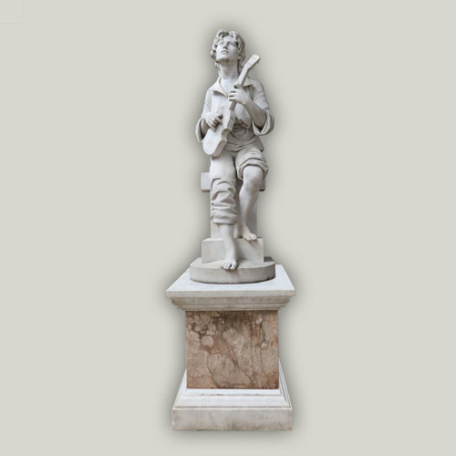 Grande Scultura in Marmo Firmata E.Mannini 1887