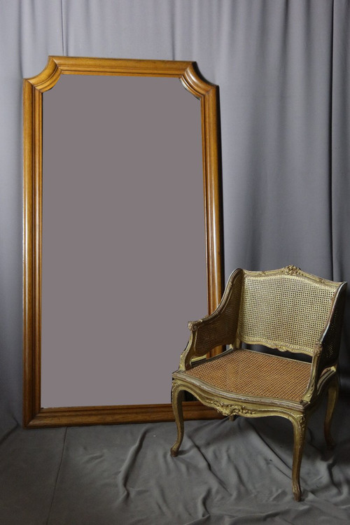 Grande specchio in quercia