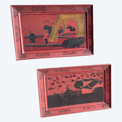 Pair of Chinese panels
