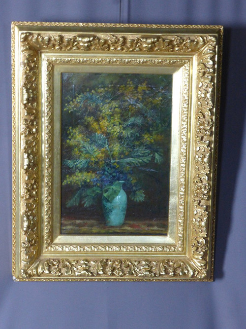 Tableau Les Mimosas XIXe siècle