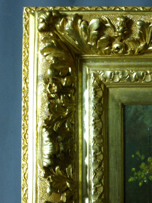 Tableau Les Mimosas XIXe siècle