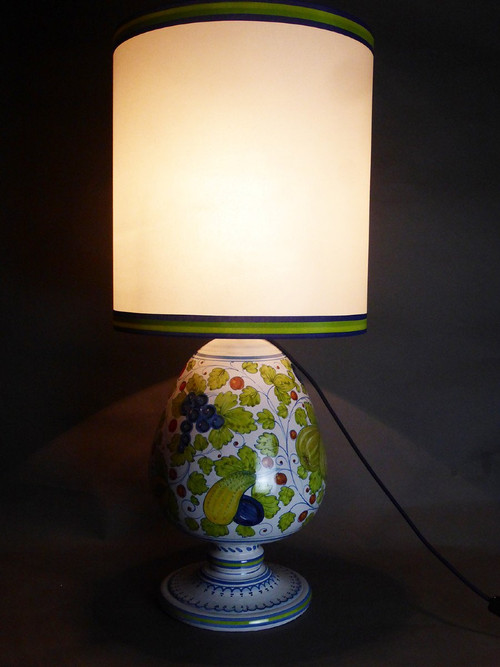 Paar Steingutlampen aus dem 20. Jahrhundert