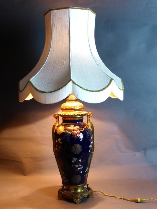 Paire De Lampes XIXe siècle montures en bronze doré