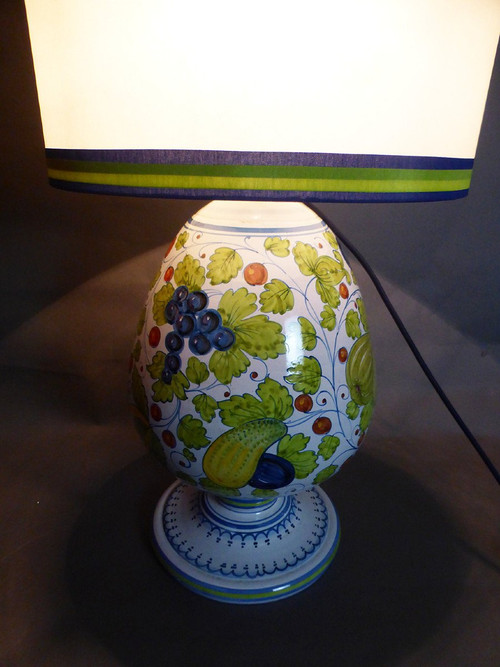 20th century earthenware lamp