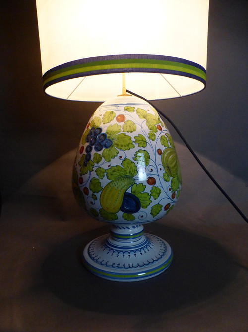 20th century earthenware lamp