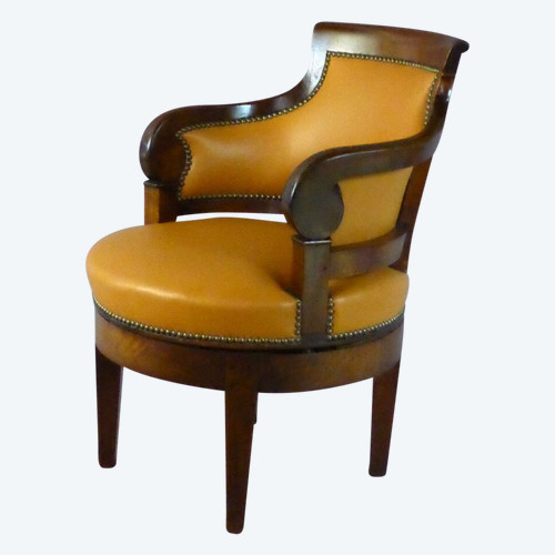Rotating Office Armchair Restoration Early Nineteenth