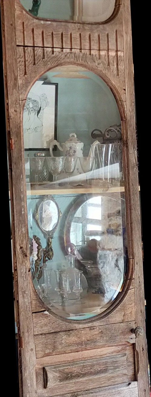 Alte Eichentür Für Vitrine Bibliothek Möbel Dekoration Holzarbeiten