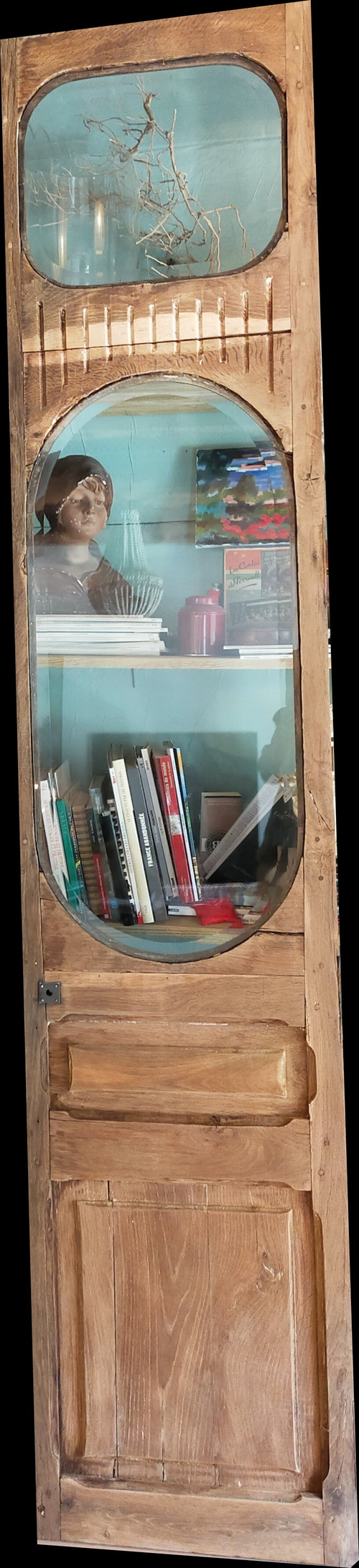 Alte Eichentür Für Vitrine Bibliothek Möbel Dekoration Holzarbeiten