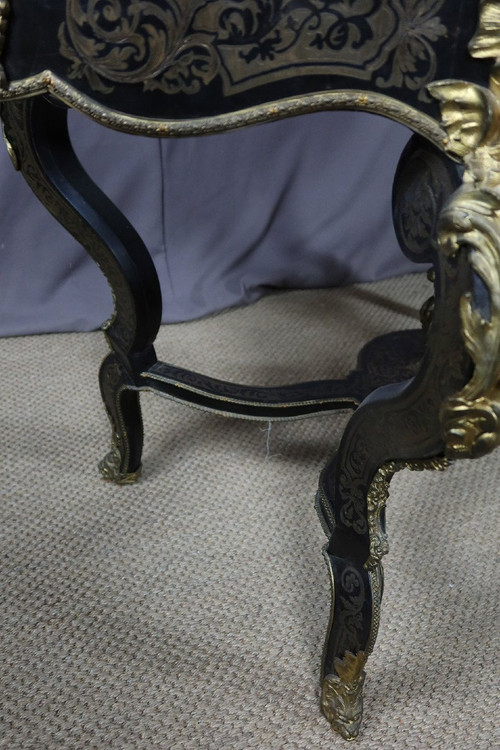Table De Milieu Boulle XIXe siècle