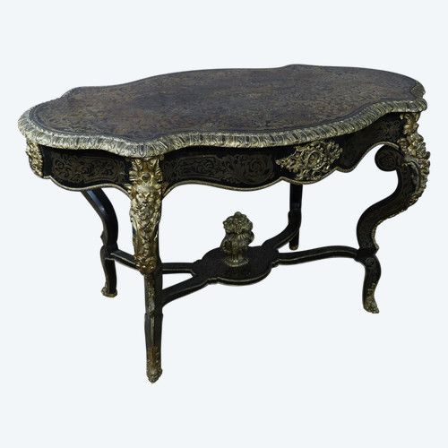 Table De Milieu Boulle XIXe siècle
