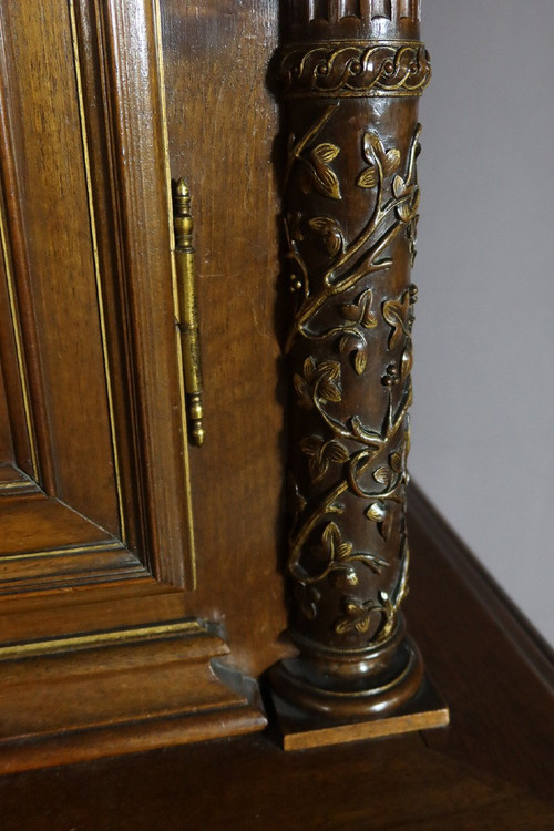 Sideboard Nussbaum Geschnitzt Renaissance-Stil