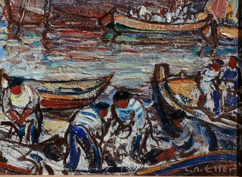 LUCIEN ROUDIER GENANNT ELLER 1894/1940 -MARSEILLE LE PORT-